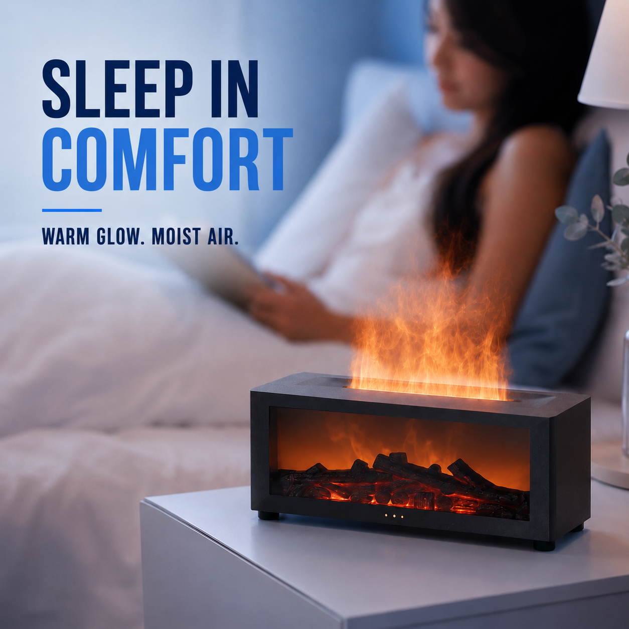 Chimenea Aromática con Humidificador LED