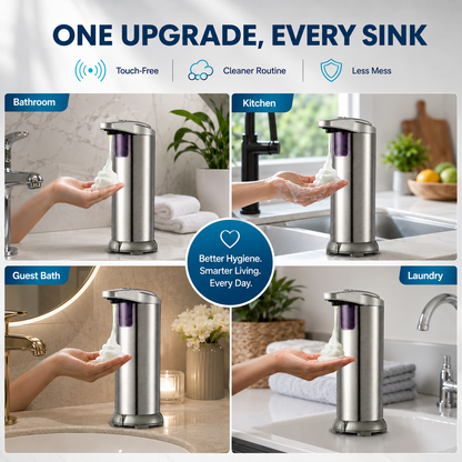 Dispensador Automático de Jabón INOX Premium