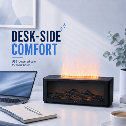 Chimenea Aromática con Humidificador LED
