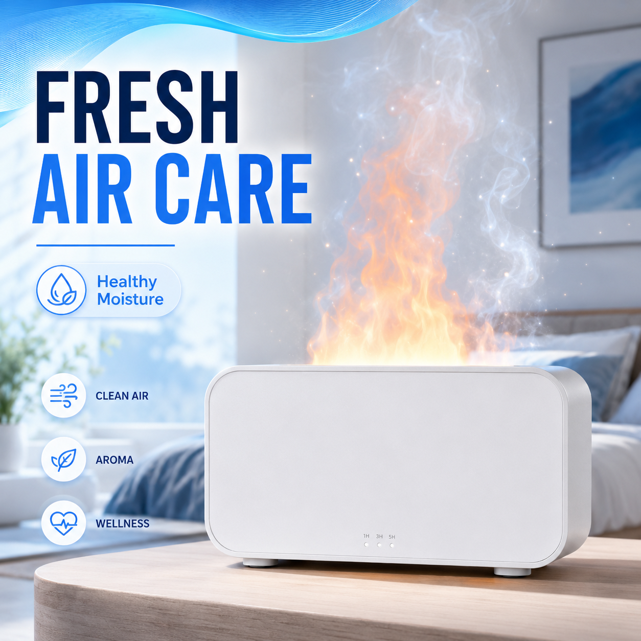 Difusor Aromático con Humidificador