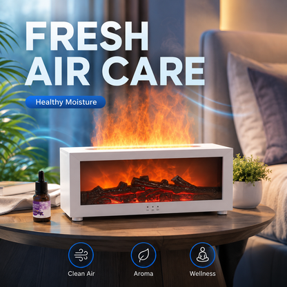 Chimenea Aromática con Humidificador LED