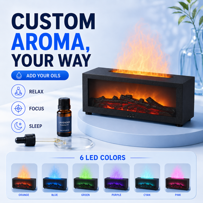 Chimenea Aromática con Humidificador LED