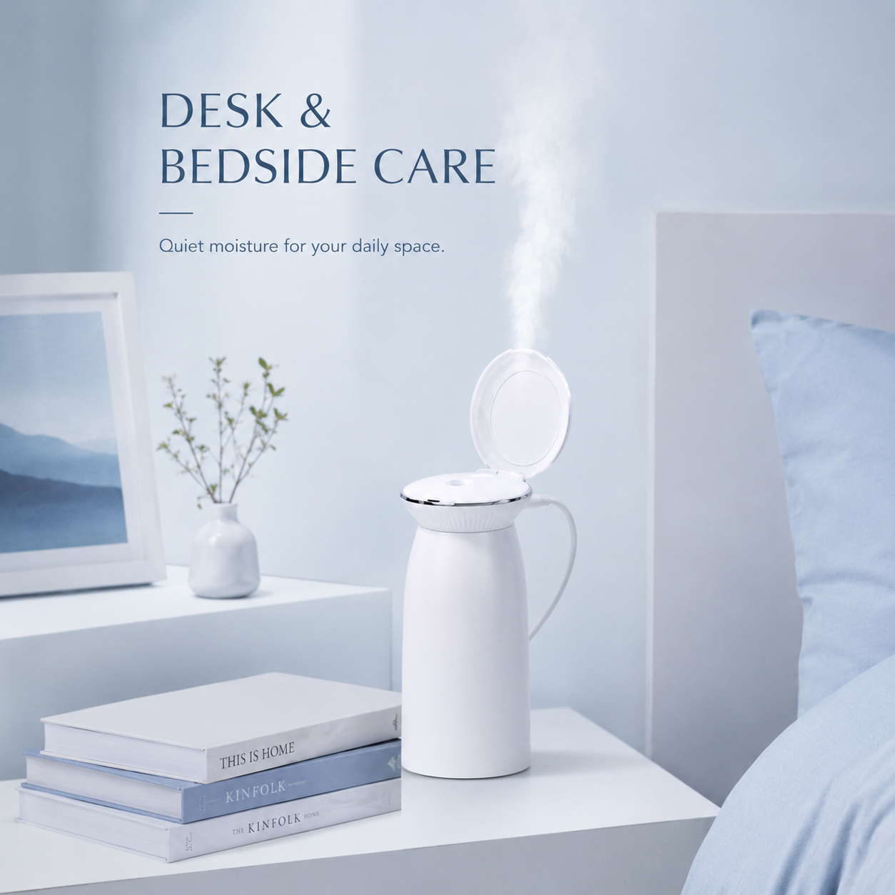 Humidificador Shell Glam con Espejo Integrado