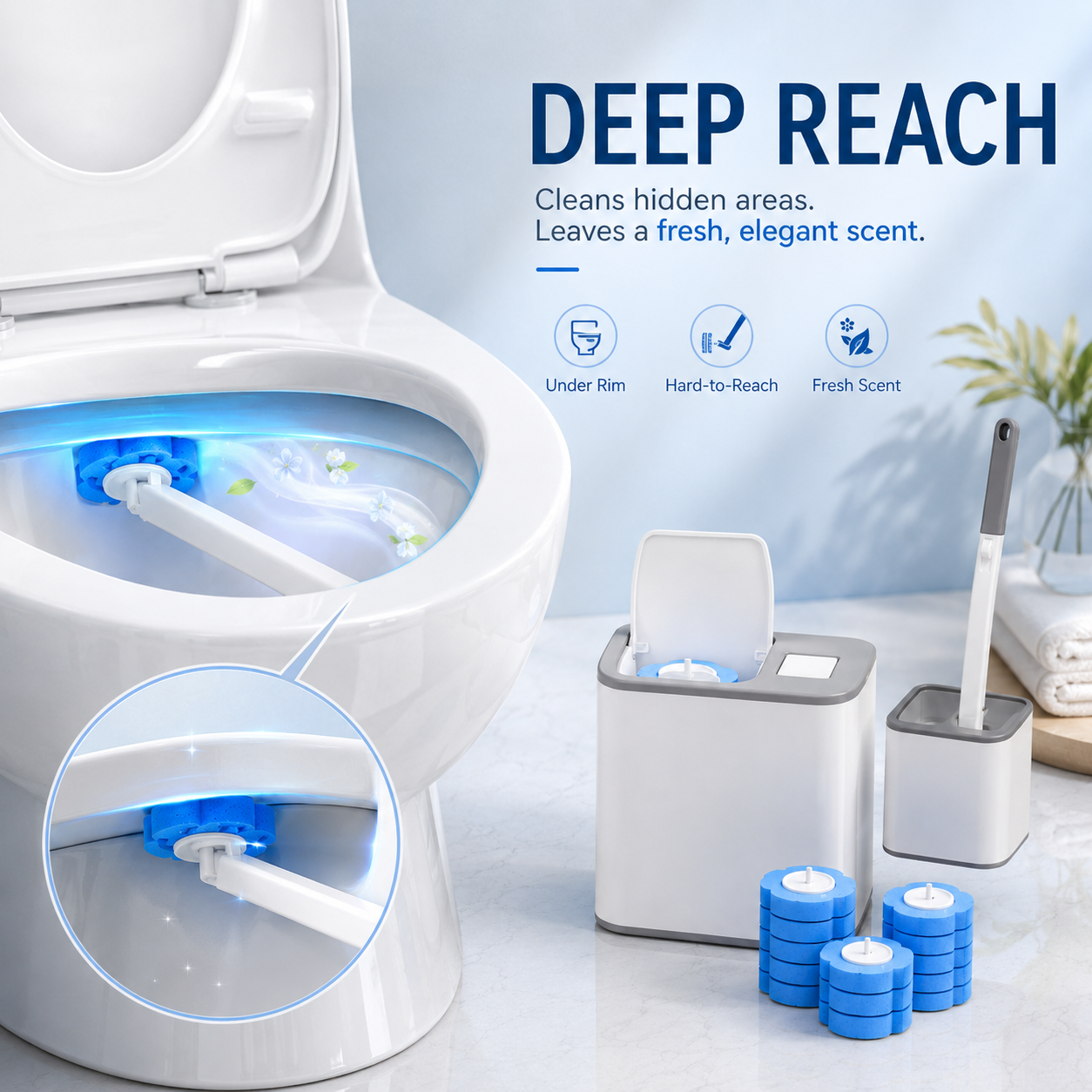 Cepillo WC Higiénico Plus con Recambios
