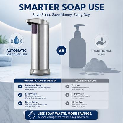 Dispensador Automático de Jabón INOX Premium