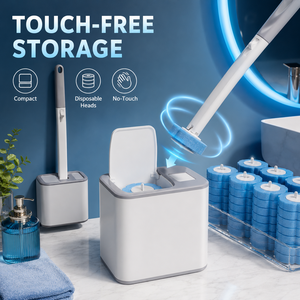Cepillo WC Higiénico Plus con Recambios