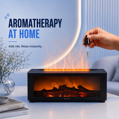 Chimenea Aromática con Humidificador LED