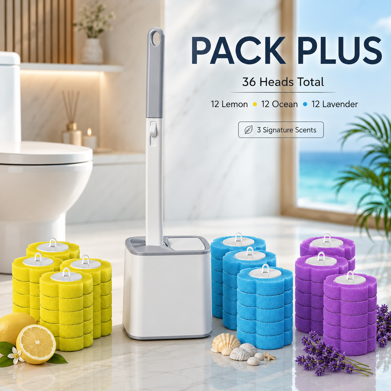 Cepillo WC Higiénico Plus con Recambios