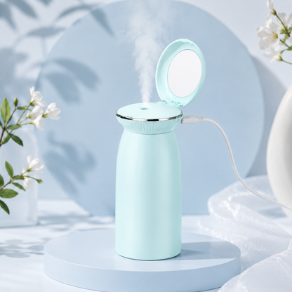 Humidificador Shell Glam con Espejo Integrado